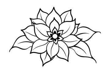 Floral Ornament with Bud