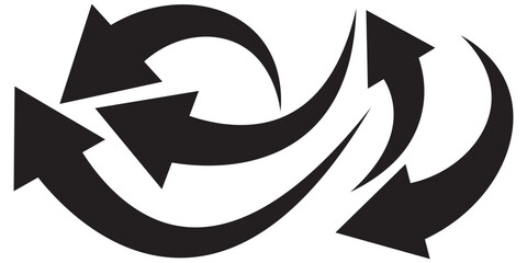 Set of curved arrows isolated on white background. Curved arrow, hand drawn curved arrows. Set long black curve arrow icon vector . black curve arrow icon set. long arrow icon set. curve arrow vector.