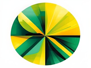 Obraz premium vibrant modern art illustration featuring an array of geometric shapes and bold contrasting colors