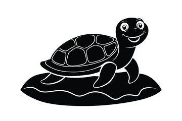turtle on a white background