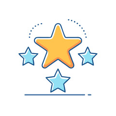 star rating icon, star rating vector illustration-simple illustration of star rating, perfect for star rating logos and icons