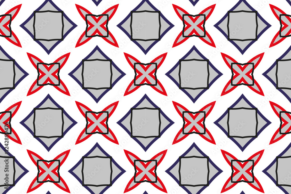 Poster abstract geometric pattern background with seamless design, creates a sense of order and precision.