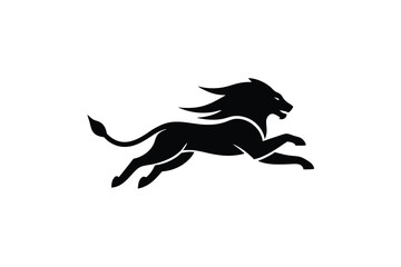  Leaping Lion Logo Vector Design