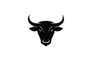Bold Bull's Head Vector Logo