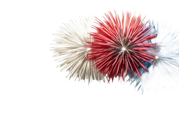 Festive Celebration with Red, White, and Blue Decorative Pompoms for Independence Day and Other Patriotic Events, Ideal for Party Themes and Decorations