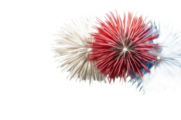 Festive Celebration with Red, White, and Blue Decorative Pompoms for Independence Day and Other Patriotic Events, Ideal for Party Themes and Decorations