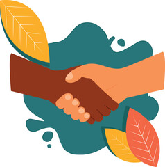 handshake unity. diversity handshake