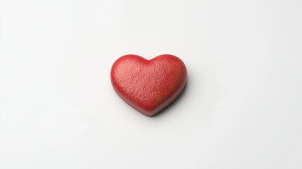 Obraz premium Valentine's day heart decoration isolated on white background abstract art gigapixel quality romantic concept