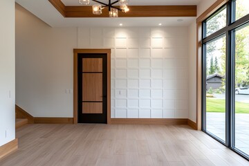 Modern Home Interior Design Light Wood Floor White Wall