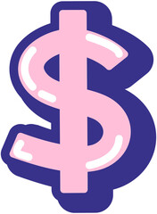 Obraz premium Money symbol icon $