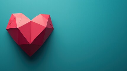 Valentine's day papercraft heart art abstract style romantic atmosphere gigapixel quality creative expression