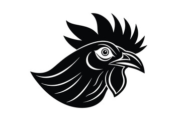 Obraz premium Rooster Head Illustration