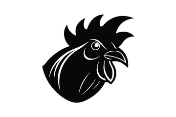 Rooster Head Illustration