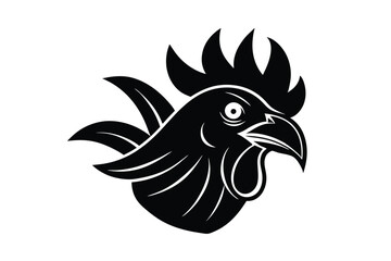 Obraz premium Rooster Head Illustration