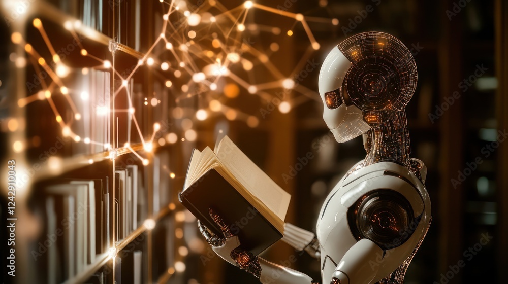 Poster A Robot Reads a Book in a Library Setting