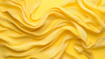 Yellow fabric waves, background