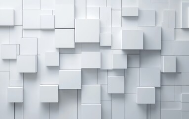 White cubes wall texture background, abstract design