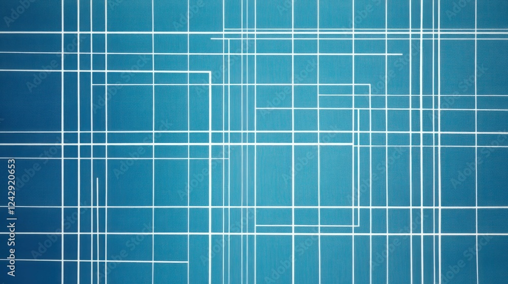 Poster abstract blue grid pattern design artwork