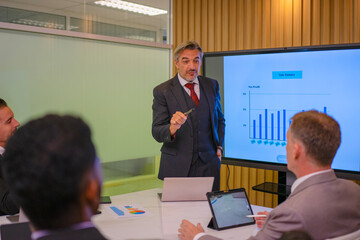 Business people are meeting in meeting room.