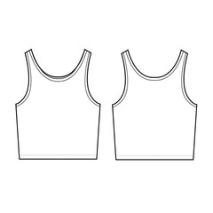 woman cami tops mockup template clothing vector design