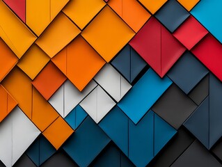 A close up of a wall of colorful squares on a black background