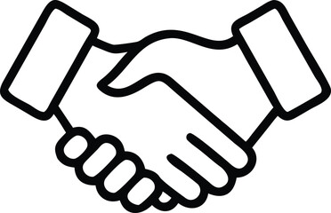 Handshake icon. Vector