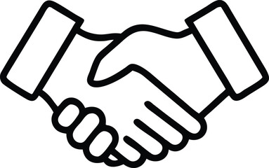Handshake icon. Vector
