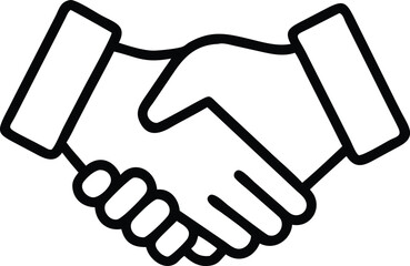 Handshake icon. Vector