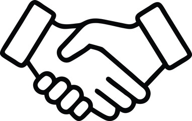 Handshake icon. Vector