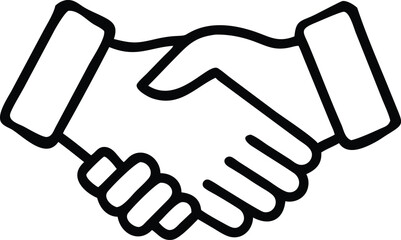 Obraz premium Handshake icon. Vector