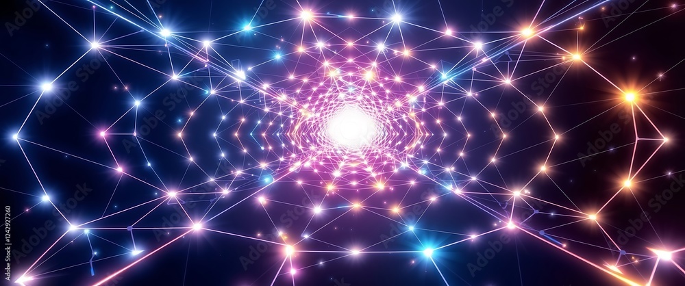 Poster light network connecting to the core