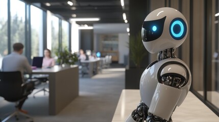 Modern Robot in a Busy Office Environment