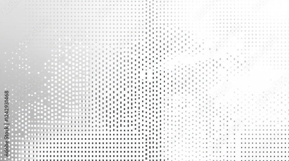 Aufkleber Abstract Grey Scale Square Pattern Design