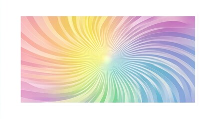 Fototapeta premium Abstract Pastel Rainbow Swirl Design Background