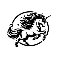 pony logo design ready to use
