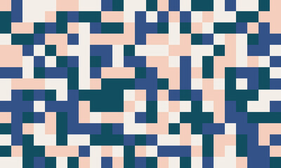 Symmetrical cube grid with vibrant, ornate colors. A beautiful geometric pattern suited for posters, fabric, or material design with a modern, textured appeal.
