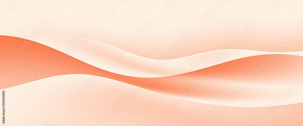 Poster soft flowing patterns in shades of peach and cream for calming visuals
