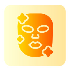 facial mask gradient icon