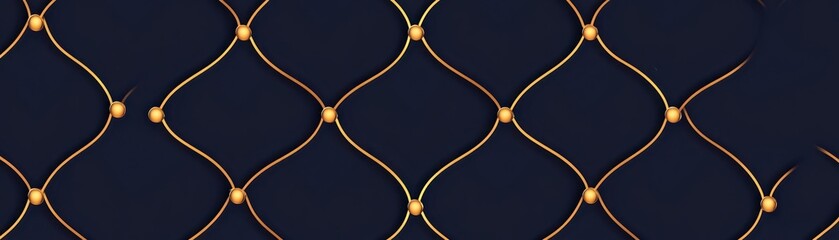 Elegant Gold Pattern on Deep Blue Background