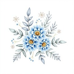 Vibrant Watercolor Flower Explosion