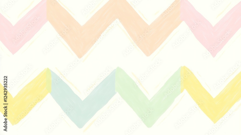 Poster pastel chevron pattern abstract background design