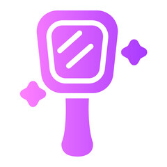 hand mirror gradient icon