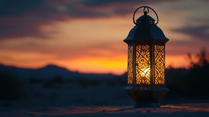 Sunset Lantern: Ramadan's Golden Hour