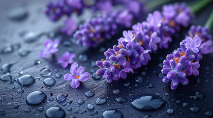 close-up of a purple lavender flower