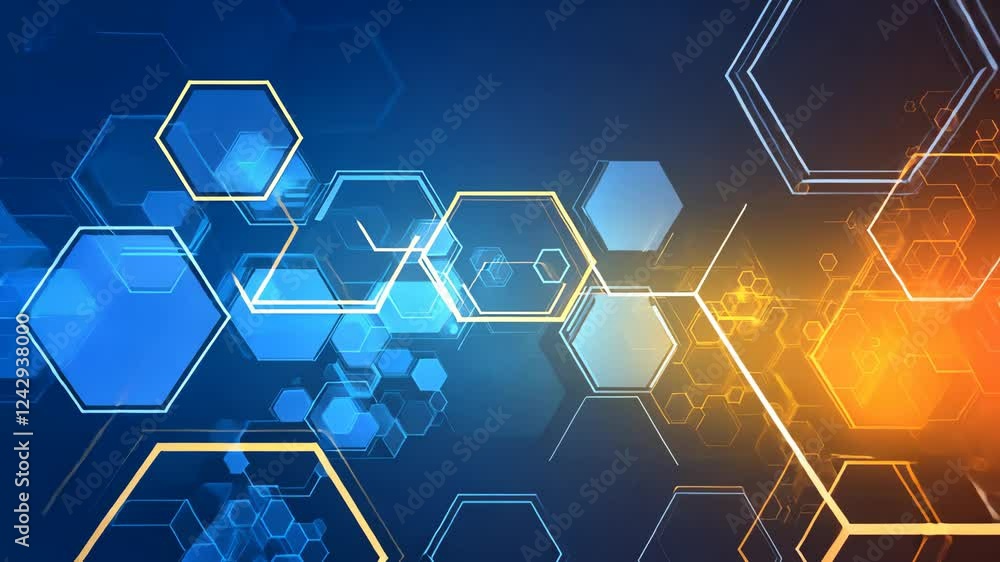 Poster colorful geometric shapes create a modern and dynamic abstract background ideal for technology and i