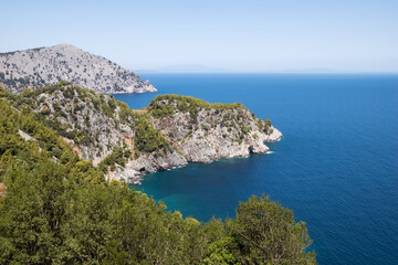 Amazing scenery by the sea in North Evia, Greece