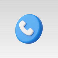 3d Realistic Phone Call vector illustration