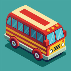 Bus Design – Cartoon Style Vector Illustration