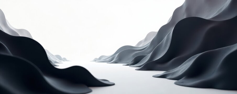 Abstract black and white shapes forming resume layout , resume, monochrome, layout