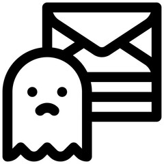 Spoofing. Editable stroke vector icon.